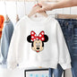 Spring/autumn Baby Girl Minnie Sweatshirt Loose Long Sleeve Tops Fashion Popular Cartoon Children Hoodies Crewneck Pullovers