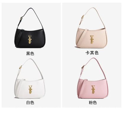 Luxury Underarm Bag for Women, Minimalist Designer Shoulder Purse, Fashionable Crossbody Bag, High-End Aesthetic & Versatile