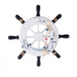 Magideal Nautical Beach Wooden Boat Ship Steering Wheel Home Wall Hanging Decor