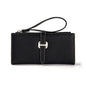 Luxury Designer Women's Wallet PU Leather Long Purse for Women Card Holder Handbag with Zip Pocket Simple Clutch Bag