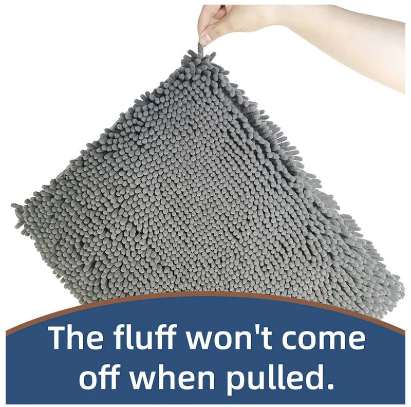 Bathroom mat chenille absorbent carpet bathroom bathtub room living room door bathroom absorbent pad