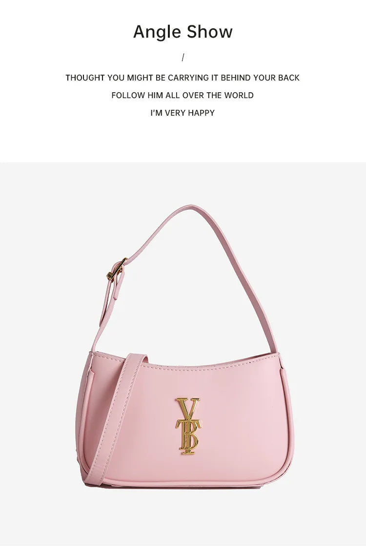 Luxury Underarm Bag for Women, Minimalist Designer Shoulder Purse, Fashionable Crossbody Bag, High-End Aesthetic & Versatile