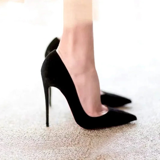 Women Shoes 2023 New Women Pumps Suede High Heels Shoes Fashion Office Shoes Stiletto Party Female Comfort Women Heels