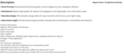 Women Nightwear Home Clothes Sexy Black Floral Printing Nightdress Sleepwear Nightshirts Silk Sleepshirts Nightgowns For Woman