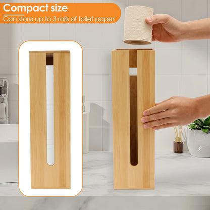 Bathroom Tissue Rack Wooden Toilet Paper Towel Box Storage with Lid Waterproof Paper Dispenser Accessories