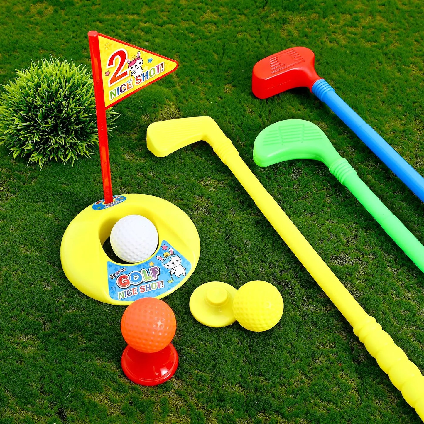 Golf Toys Set for Kids Educational Plastic Golf Toys Kits for Toddlers Outdoor Lawn and Indoor Sports Toys for Toddlers NEW