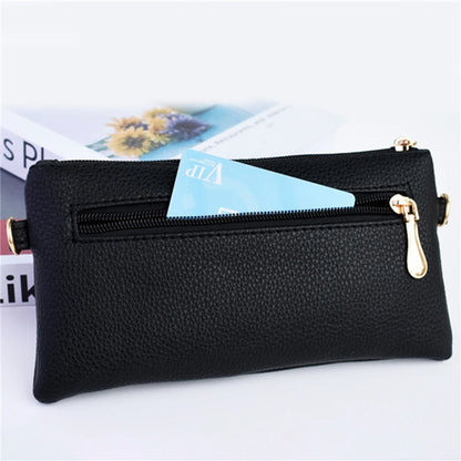 Women's Portable Fashion Wallet Pu Leather Hangbag Female Purses Coin Pocket Waterproof Phone For Ladies Bag