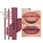 Matte Lipliner&Lipstick Set,Waterproof， Long Lasting Lip Makeup, Soft Matte Color Rendering,Women's Makeup Cosmetics