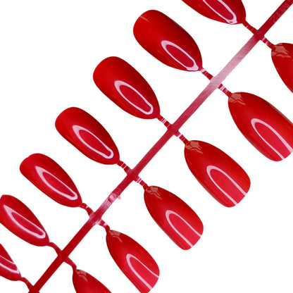 2 Sets Short Fake Nail Designs Red Stilettos Woman Artificial Press On Fake Nails For Gluing DIY Lady Finger Tip Manicure Tools