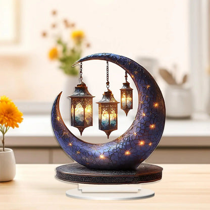 2D Acrylic Ornament Decors Crafts Gifts Artwork for Cabinet Living Room Bedroom