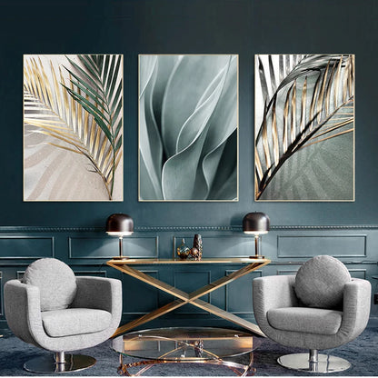 Wall Pictures For Living Room Home Decoration Palm Leaves Plant Art Canvas Painting Aloe Botanical s And Prints Modular