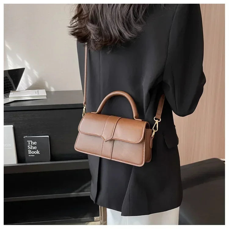 Pu Leather Shoulder Bag for Women Handbag  Fashion Crossbody Bags Vintage Underarm Bag Square Satchel Сумка Женская 2025 Тренд