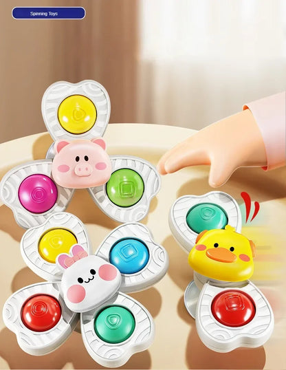 Baby Sucker Spinning Toys Children Bath Montessori Education Rotating 3 Years Bathroom Toys for Toddler Infant Toys for Baby