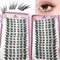 3D DIY Fake Eyelashes 32Rows Slanted Flying Fox Eyelash Natural Makeup Eyelash Set With Eye-Catching Long and Thick Eyelashes
