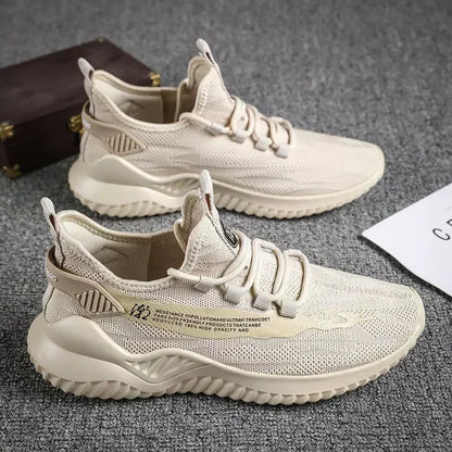 2024 Men Tennis Shoes New Fashion Spring and Autumn Leisure Walking and Running Breathable Flat Bottom Gym Sports Men Sneakers