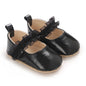 Black British Retro Princess Shoes For Spring And Autumn 0-18 Months Baby Shoes With Soft Soles And Non Slip Baby Walking Shoes