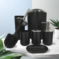 6pcs/set Bathroom Accessories Set  Soap Dish Toothbrush Holder Toilet Brush Lotion Rack Trash Can Modern Bathroom Decor