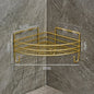 Bathroom Shelf Wall Mounted Corner Storage Shelves Shampoo Holder Cosmetic Rack Iron Shower Drain Basket Bathroom Organizer