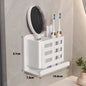 Bathroom Shelves Multifunctional Washbasin Storage Tube Toothbrush Razor Storage Rack Wall-mounted Bathroom Supplies