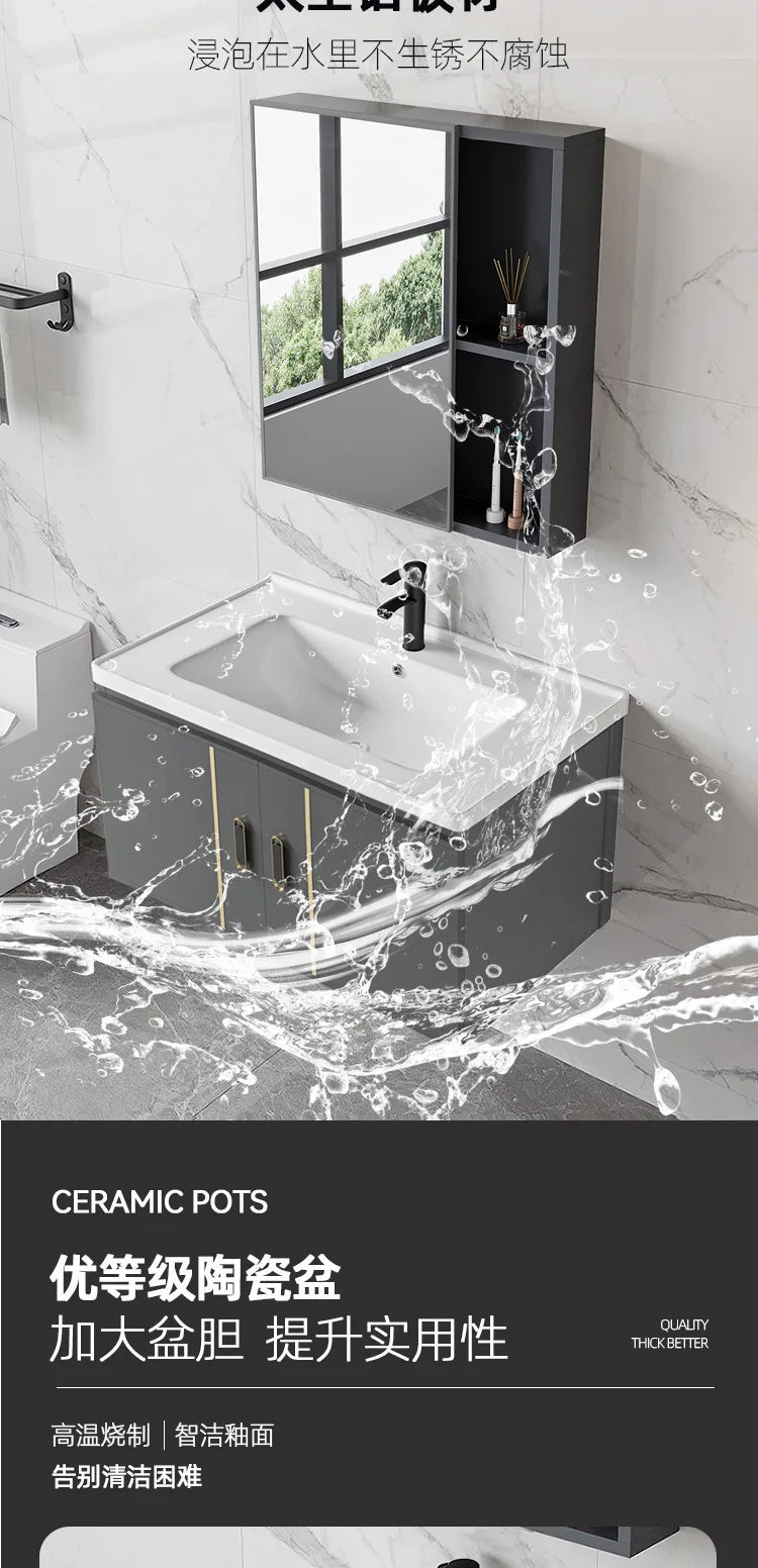 Bathroom Cabinet  Combination Bathroom Household Wash Basin Cabinet Bathroom Wash Basin