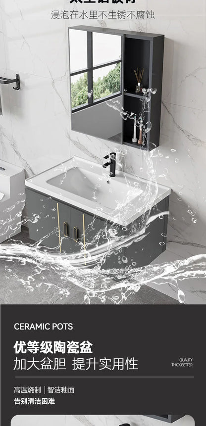 Bathroom Cabinet  Combination Bathroom Household Wash Basin Cabinet Bathroom Wash Basin