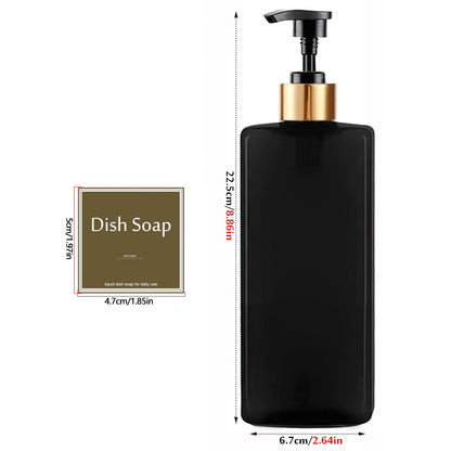 Shower Soap Dispenser Set Refillable Shampoo and Conditioner Bottle for Bathroom Kitchen Dish Soap Hand Soap Bottle