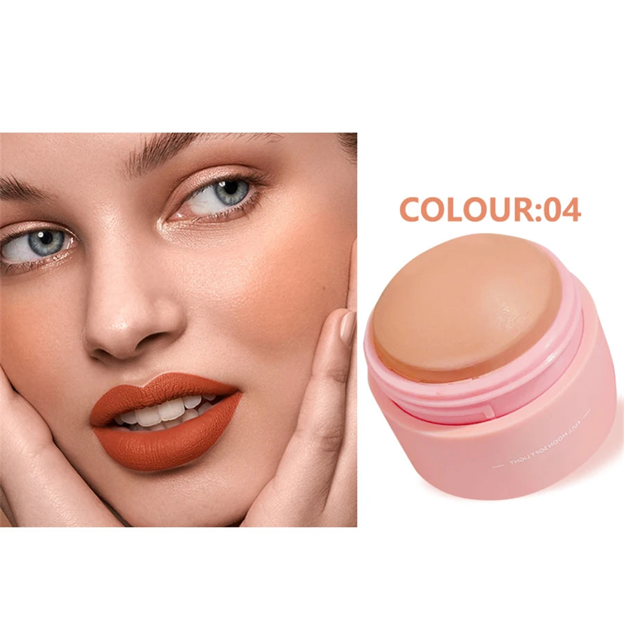 6 colors Waterproof Blush Cream - Long-Lasting, Multi-Use Makeup for Women
