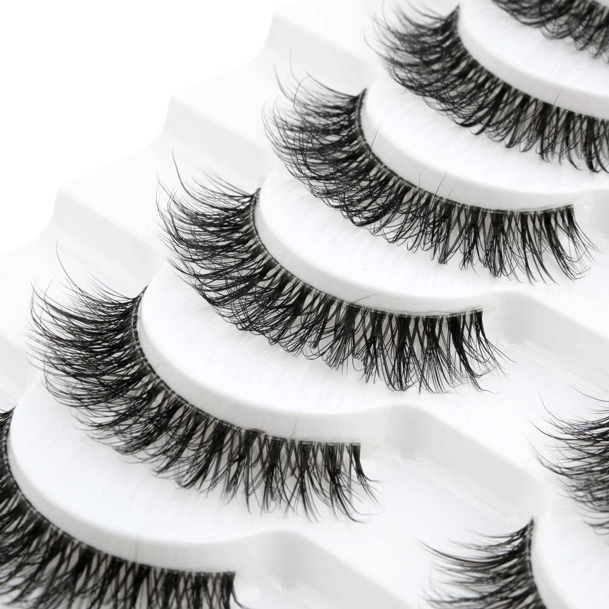 Fake Eyelashes 3/10 Pairs Natural Long 3D Mink Lashes Curly Eyelash Extension Makeup faux Cils Handmade False Lashes maquiagem