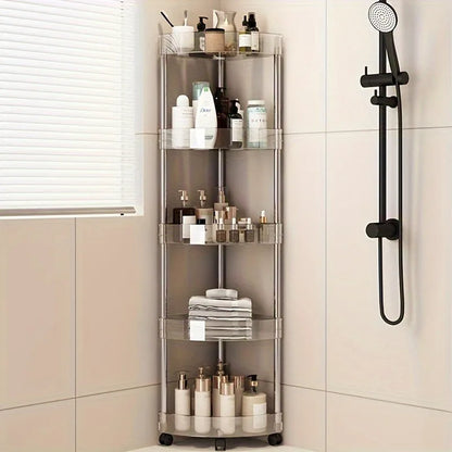 Shelf Trolley Bathroom Organizer Shelves Kitchen Home Large Capacity Storage Rack Acryl Cart Corner Cosmetic