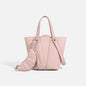 Designer PU Leather Bucket Bag Women Fashion Two-in-One Shoulder Crossbody Top Handle Convertible Purse High Quality