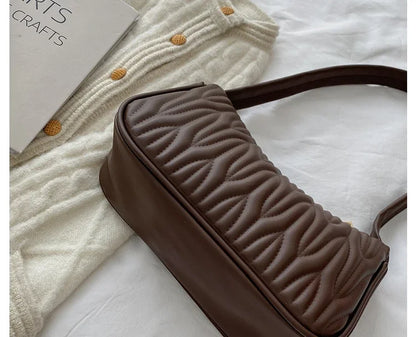 Fashion Women Handbag PU Leather Shoulder Bags Female Casual Solid Messenger Bag for Women Luxury Underarm Bag Feminina