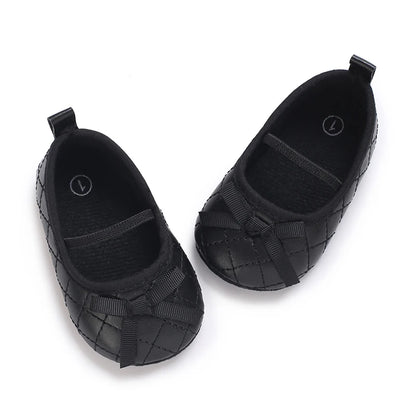 Black British Retro Princess Shoes For Spring And Autumn 0-18 Months Baby Shoes With Soft Soles And Non Slip Baby Walking Shoes
