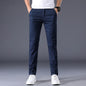 7 Colors Men's Classic Solid Color Summer Thin Casual Pants Business Fashion Stretch Cotton Slim Brand Trousers Male