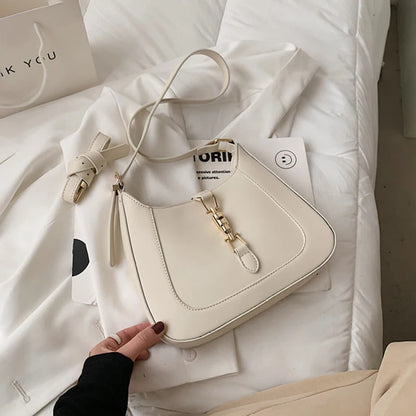 Top Quality Luxury Brand Purses and Handbags Designer Leather Shoulder Crossbody Bags for Women Dual Straps Underarm Sac A Main