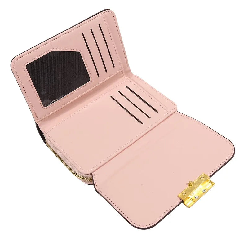 Women Wallets And Purses Vintage  PU Leather Wallet Female Clutch Purse Hasp Phone Bag Girls Card Bags