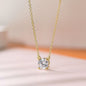 New Jewelry Small Crystal Pendant Necklaces For Women Shiny Zirconia Necklace For Female Wedding Engagement Birthday Gifts N415