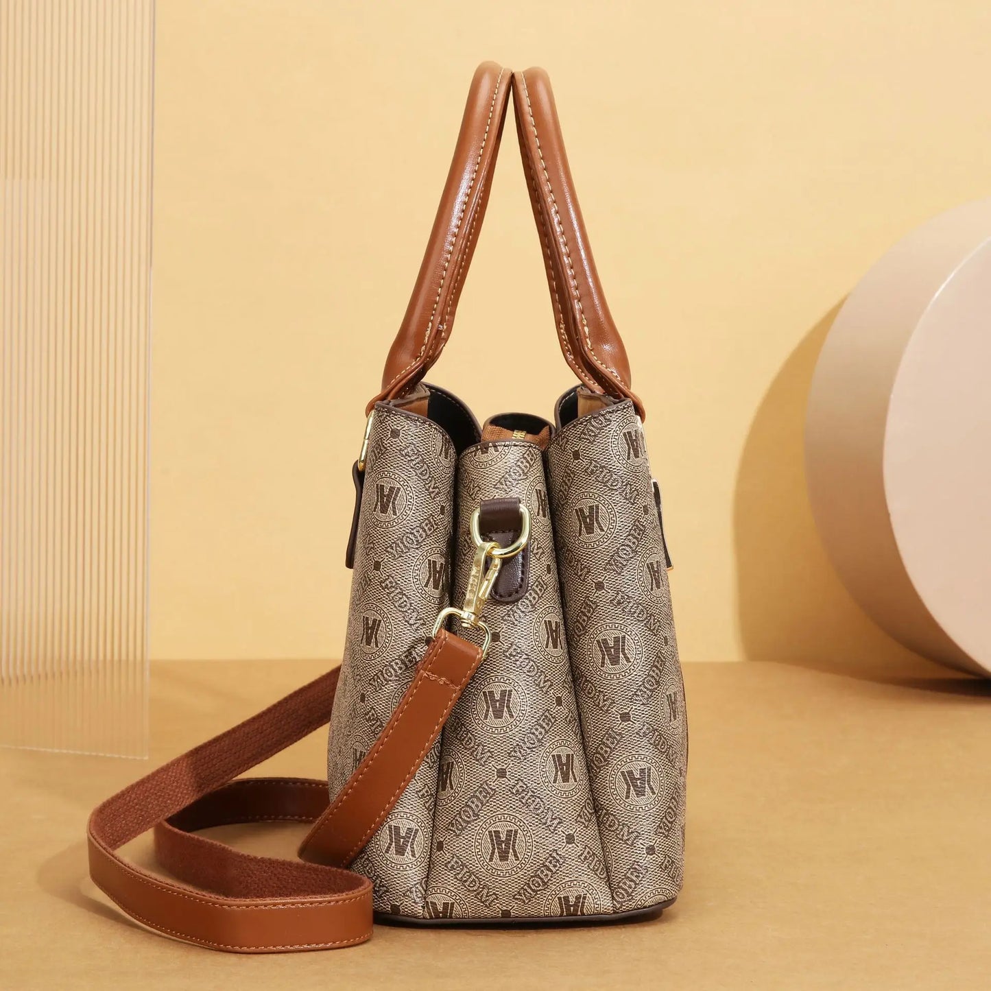 Women Purses and Handbags Top Handle Bags PU Leather Satchel Tote Lady Shoulder Messenger Bag For Work Commuting