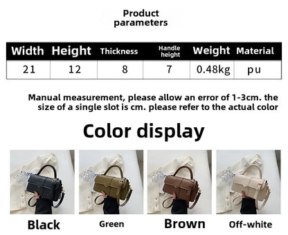 Pu Leather Shoulder Bag for Women Handbag  Fashion Crossbody Bags Vintage Underarm Bag Square Satchel Сумка Женская 2025 Тренд