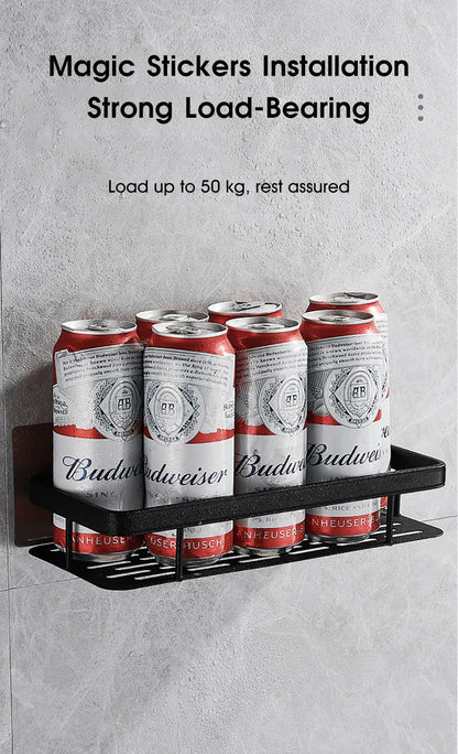 Bathroom Storage Rack No Drill Shelves Wall Mount Corner Shelf Shower Holder For WC Shampoo Organizer Bathroom Accessories