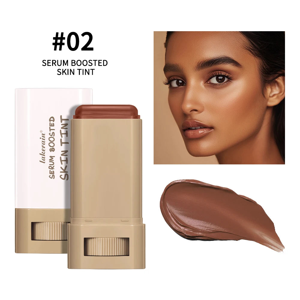 Skin Tint Stick Waterproof Nourishing Solid Tinted Serum Foundation Skin Tint Balm Face Tinted Face Contour Stick Makeup