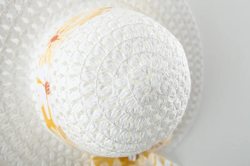 Summer Newborn Baby Clothes Toddler Girl Clothes Cotton Beach Suspender Dress+Sun Hat Princess Dresses2 Pcs