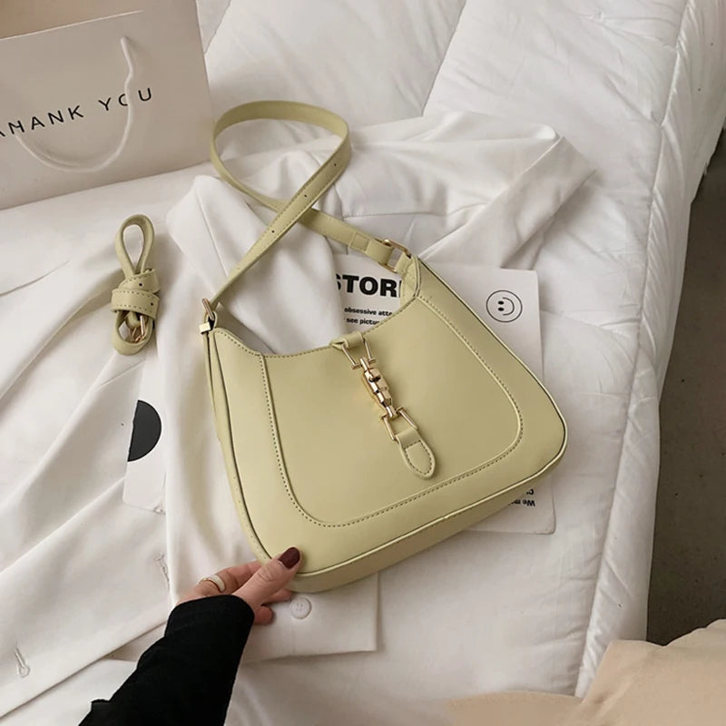 Top Quality Luxury Brand Purses and Handbags Designer Leather Shoulder Crossbody Bags for Women Dual Straps Underarm Sac A Main