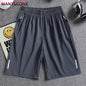 Summer Men's Sport Shorts Cool Sportswear Running Shorts Casual Bottoms Gym Fitness Training Jogging Short Pants Men Black Gray