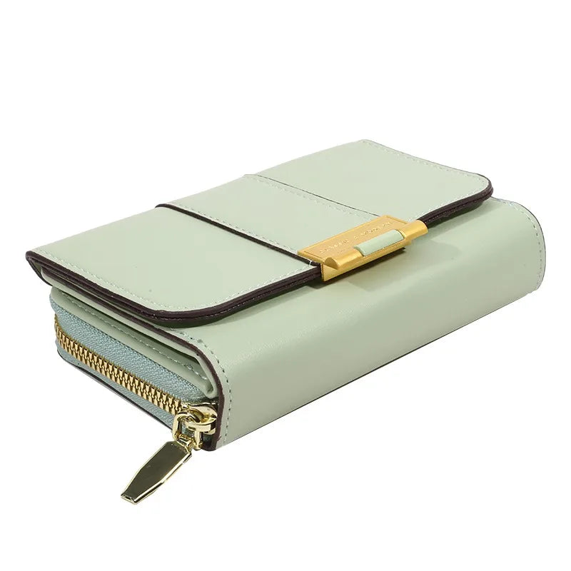 Women Wallets And Purses Vintage  PU Leather Wallet Female Clutch Purse Hasp Phone Bag Girls Card Bags