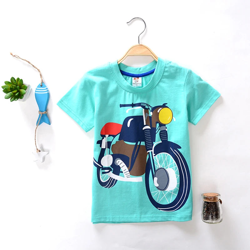 Baby Boy T-Shirts For Children Clothing Summer Clothes Boys Short Sleeve Shirt Print Cotton Kids Tee Shirt Tops