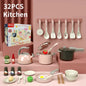 Kids Play Kitchen Set Pretend Play Cooking Toys Set Kitchen Toy Playset For Toddlers Pots And Pans  Role Playing Toys Gift