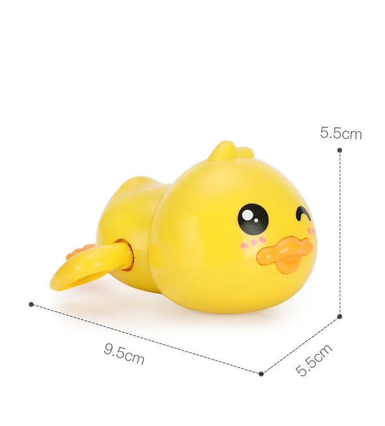 Baby bath toys for children water play small yellow duck swimming baby kids play with water duckling small turtle boys and girls