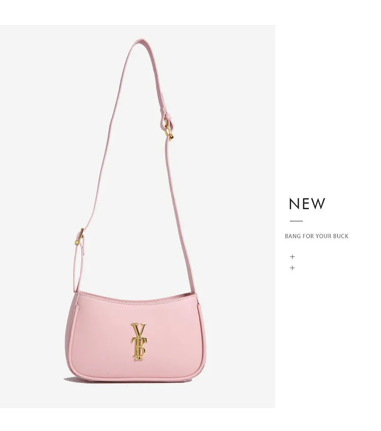 Luxury Underarm Bag for Women, Minimalist Designer Shoulder Purse, Fashionable Crossbody Bag, High-End Aesthetic & Versatile