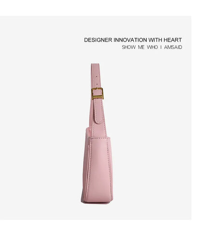 Luxury Underarm Bag for Women, Minimalist Designer Shoulder Purse, Fashionable Crossbody Bag, High-End Aesthetic & Versatile