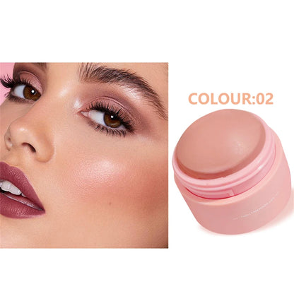 6 colors Waterproof Blush Cream - Long-Lasting, Multi-Use Makeup for Women